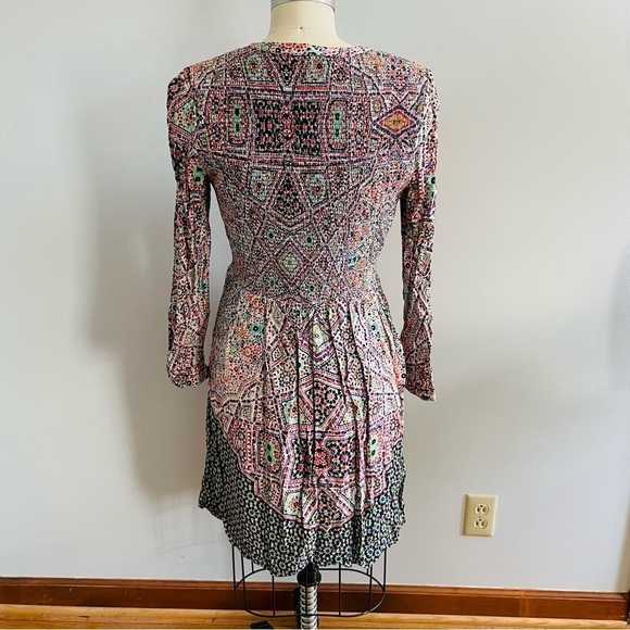 Anthropologie Maeve Tiled Amethyst Dress- Size Medium- Multicolored - Picture 3 of 9